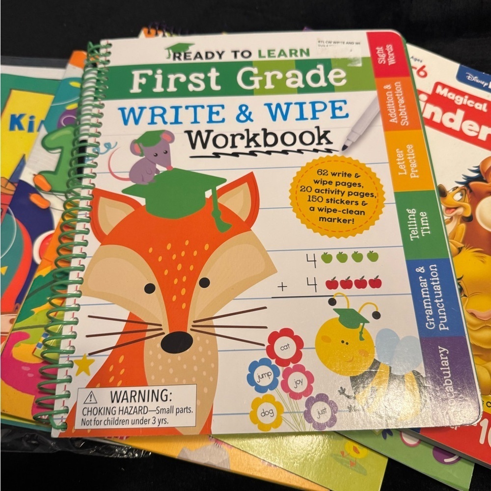 📚 Kids Learning Book Bundle – Wipe-Clean, Sticker & Activity Books K-1 - Picture 10 of 12